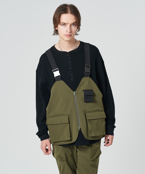 glamb ジェイダブリューカメラアディクトベスト freeサイズ glamb ベスト ジレ JW Camera Addict Vest / ジェイダブリュー