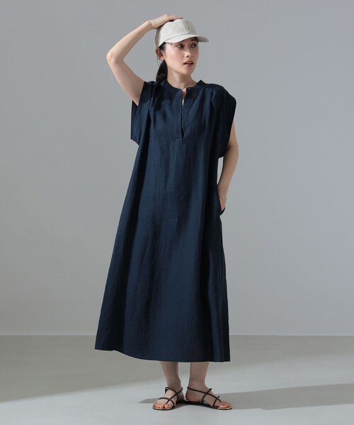 Demi-Luxe BEAMS ワンピース TICCA / リネン 2WAY フレンチ