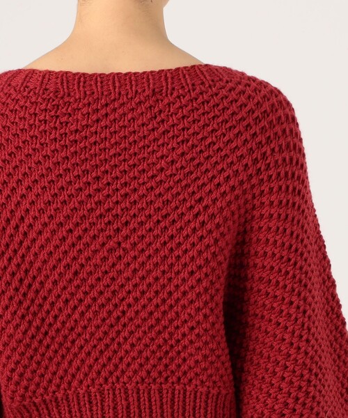 MAYDI / Rib Stitch Vネック アルゼンチンニット