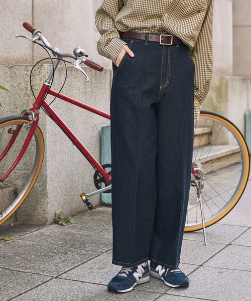 韓国 メンズ デニムパンツ ジーンズ ストレート センタープレス 韓国 メンズ デニムパンツ ジーンズ ストレート センタープレス