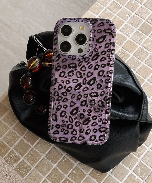 c.u.l スマホケース ヒョウ柄 レオパードメタルラメ iPhone
