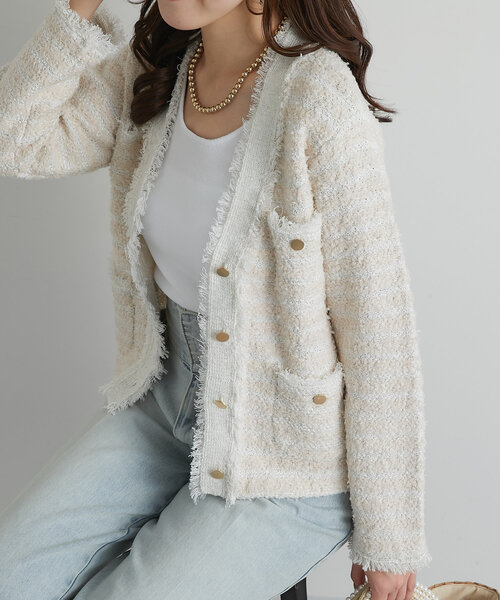 La boutique Bonbon カーディガン 「名品・再登場」ファンシー