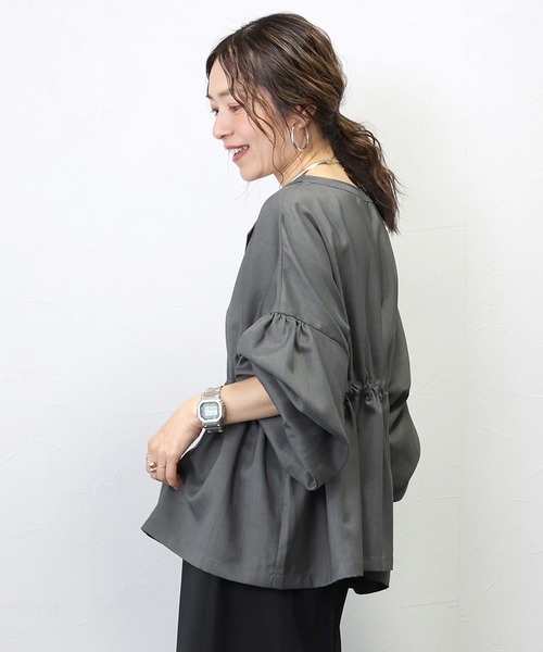 ブラウス シャツ ONE COTTON三つ杢シャツ レディース ONE COTTON三つ杢シャツ
