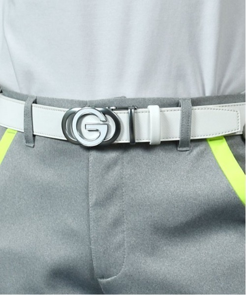 COMONGOLF（コモンゴルフ） ベルト コンフォートクリック ロゴバックル