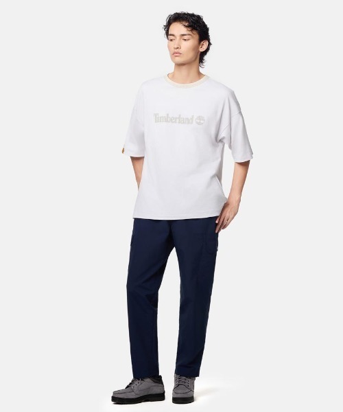 【Timberland】ポケット ロゴ 半袖 Tシャツ ネイビー / 送料無料 セール】オールジェンダー 半袖 TOKYO CITY Tシャツ（Tシャツ
