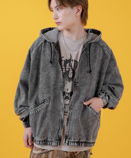 デニムジャケット　ジージャン　フード improves（インプローブス） デニムジャケット gジャン デニムフード