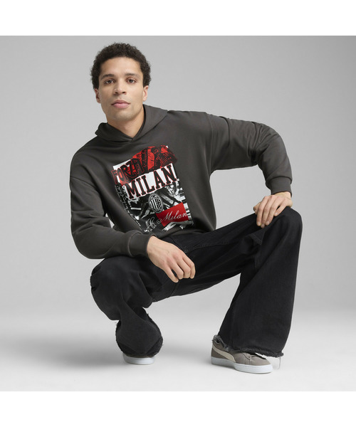 ACミラン CASUALS フーディ ジャケット、パンツセット PUMA ACミラン 22/23 CASUALS フーディジャケット&CASUALS