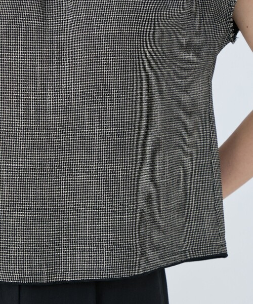 Ballsey ブラウス シャツ ポリエステルレーヨンカラミ タック