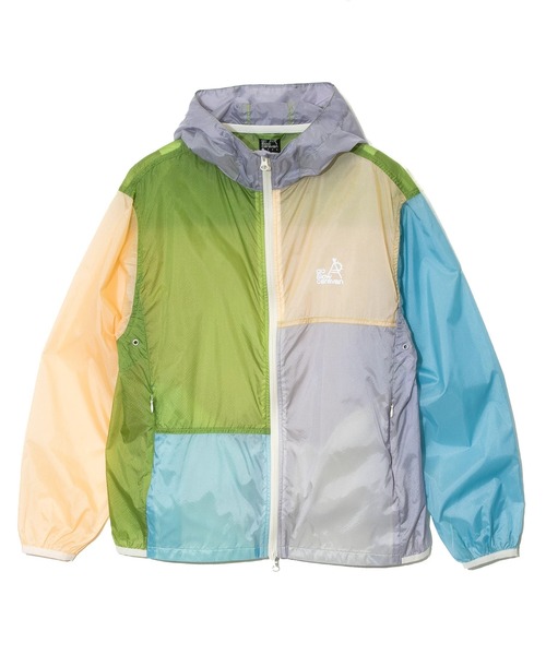 【未使用】Go slow caravan クレイジー 切り替え フルジップパーカー S ブルー 352615 メンズ ゴースローキャラバン 中古・未使用品】Go slow caravan クレイジー 切り替え フルジップ