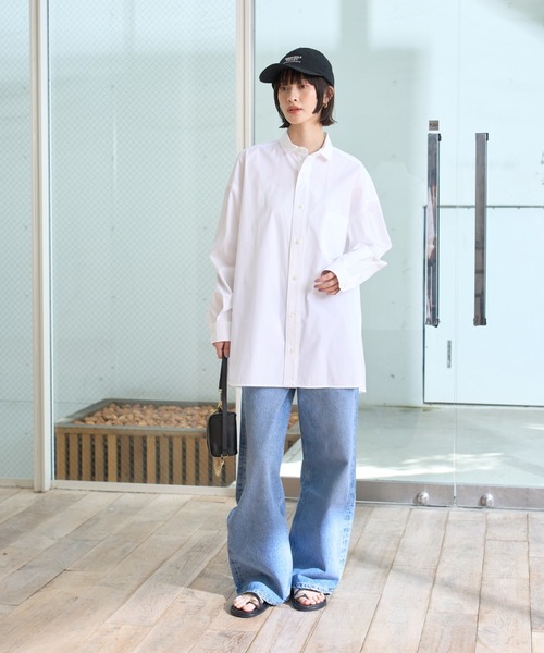 ブラウス シャツ 「TICCA/ティッカ」スクエアビッグシャツuni レディース TICCA ブラウス シャツ 「TICCA/ティッカ」スクエアビッグシャツ