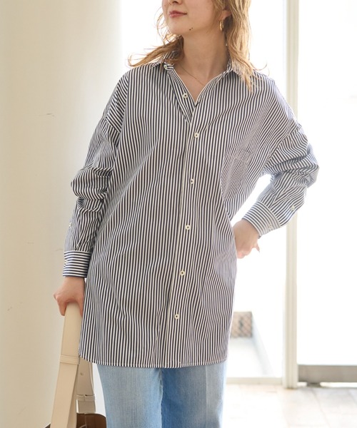 定番のお歳暮 TICCA ブラウス シャツ 「TICCA/ティッカ」スクエアビッグシャツ トップス