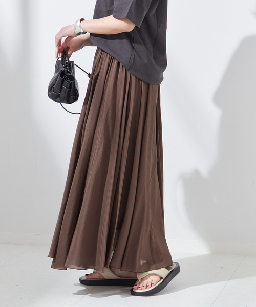 大人気新作 journal standard L'essage スカート コットンシルク マキシ スカート