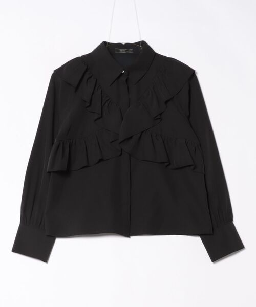 ブラウス シャツ ラッフルフリルチュニックブラウス レディース Swingle ブラウス シャツ ラッフルフリルデザインブラウス