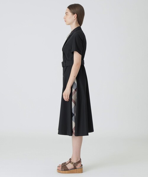 BLUE LABEL ワンピ BLUE LABEL CRESTBRIDGE ワンピース コンパクトポンチカラー