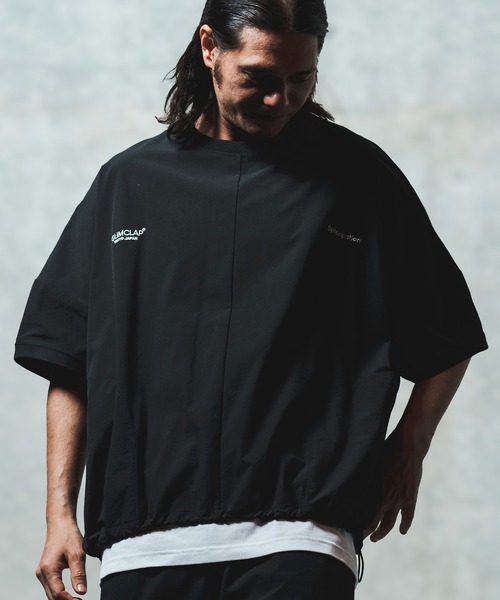 GLIMCLAP tシャツ mt9698- Mini-ripstop nylon fabric short-sleeve