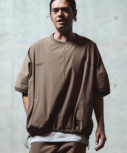 GLIMCLAP tシャツ mt9698- Mini-ripstop nylon fabric short-sleeve