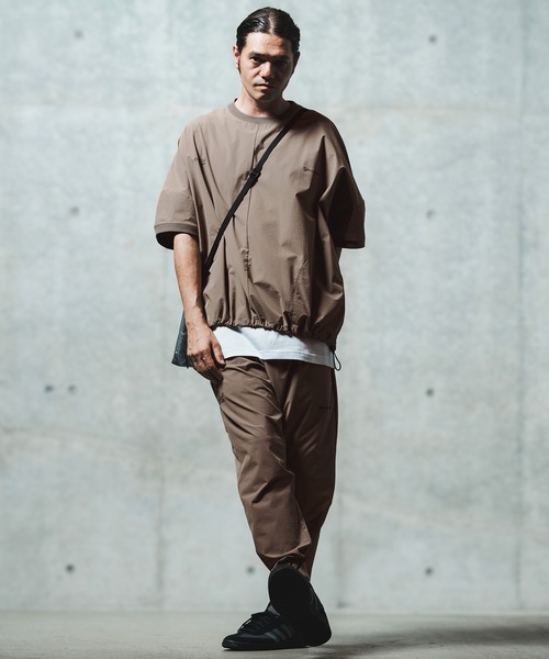 GLIMCLAP tシャツ mt9698- Mini-ripstop nylon fabric short-sleeve