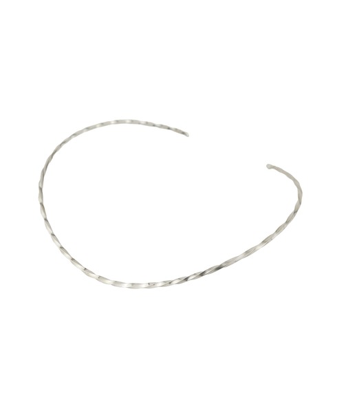 e.m.（イーエム） チョーカー ツイストチョーカー/SILVER/メンズ