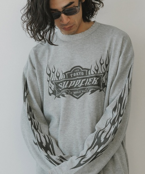 SUPPLIER tシャツ SUPPLIER/サプライヤー Tribal Fire Pattern