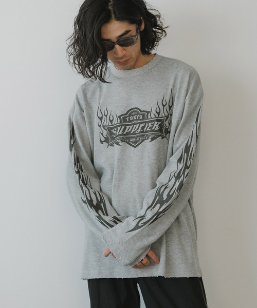 SUPPLIER tシャツ SUPPLIER/サプライヤー Tribal Fire Pattern
