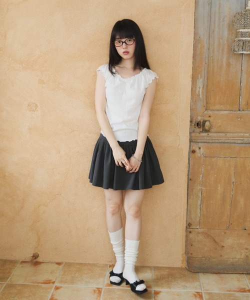 GIUNON スカート 夏 random pleated skirt pants / ランダムプリーツ