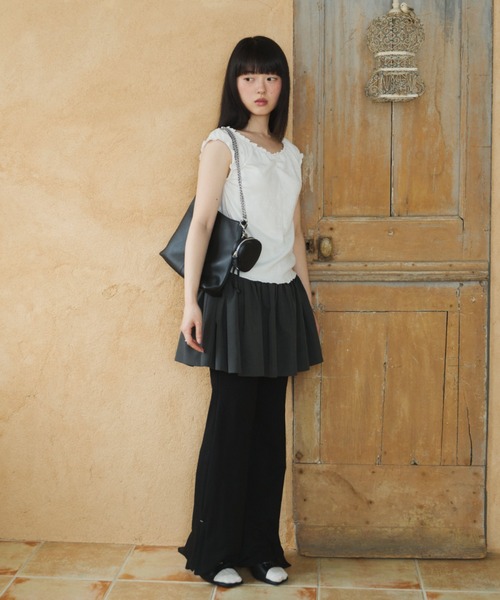 GIUNON スカート 夏 random pleated skirt pants / ランダムプリーツ