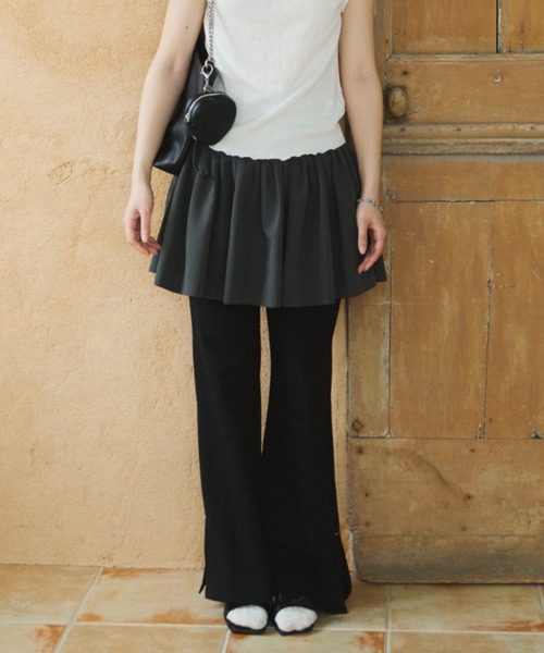 GIUNON スカート 夏 random pleated skirt pants / ランダムプリーツ