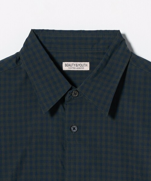 BEAUTY＆YOUTH UNITED ARROWS シャツ シアー ギンガムチェック