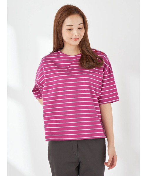 tシャツ マリンパネルボーダー レディース