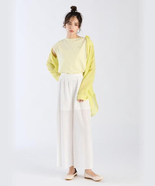 tシャツ グリッターロゴフレンチスリーブTシャツ レディース To b. by agnes tシャツ グリッターロゴフレンチスリーブTシャツ