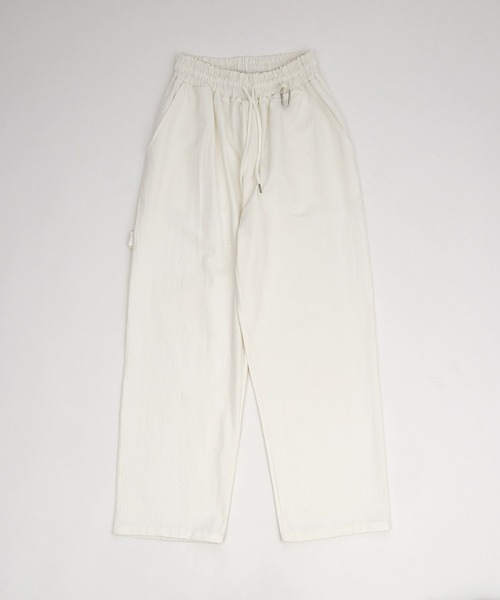 チノパン a.p.o.v. カラビナキーリング付きワイドワークコットンパンツ