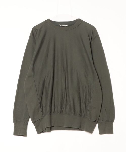 希少 黒入荷！ AURALEE ZOZOTOWN : メンズ グリーン - 長袖Tシャツ 「AURALEE」 トップス
