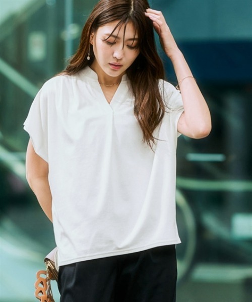 7days Life Styling tシャツ 半袖 「接触冷感」シルケット加工フレンチ