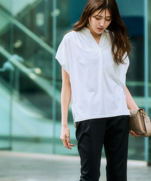 7days Life Styling tシャツ 半袖 「接触冷感」シルケット加工フレンチ 