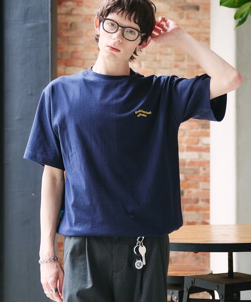 Adoon plain tシャツ WAVE LOGO DRAWCORD T-SHIRT / ウェーブ