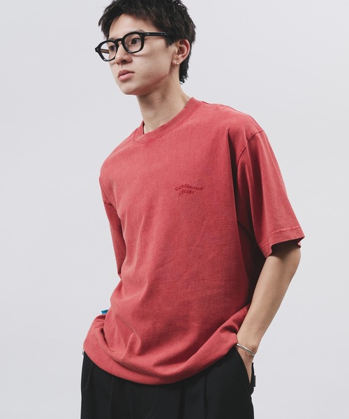 Adoon plain tシャツ 「新色追加 ネイビー系」WAVE LOGO DRAWCORD T