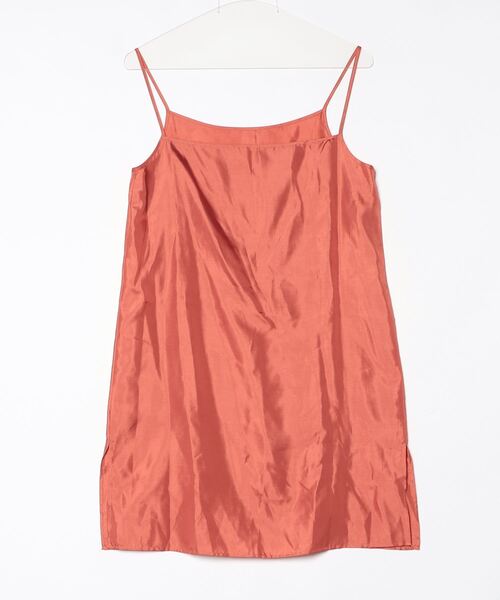 「FLICKA」 フリル半袖ワンピース 0 オレンジ レディース_画像3