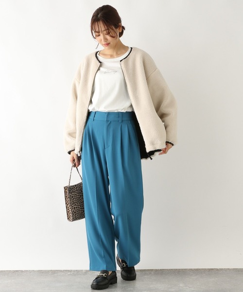 [GLOBAL WORK] блузон MEDIUM оттенок белого прочее женский 