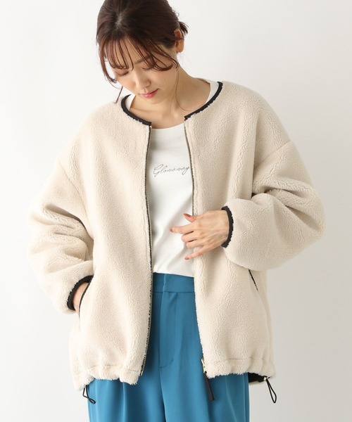 [GLOBAL WORK] блузон MEDIUM оттенок белого прочее женский 