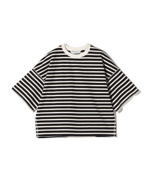 tシャツ 「SHIPS別注」SETTO:ボーダー ハーフ スリーブ レディース