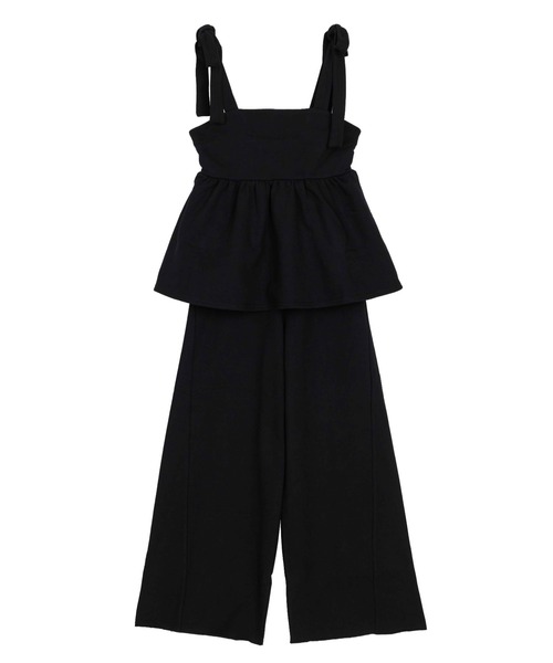 Ameri（アメリ） サロペット オーバーオール SWEAT PEPLUM SET ROMPERS