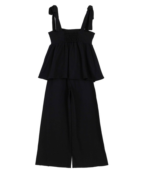 Ameri（アメリ） サロペット オーバーオール SWEAT PEPLUM SET ROMPERS