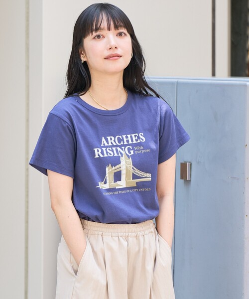 【GOLDEN 】レディース ライトリネン プリントTシャツ Munich tシャツ ゼブラプリントプルオーバー レディース