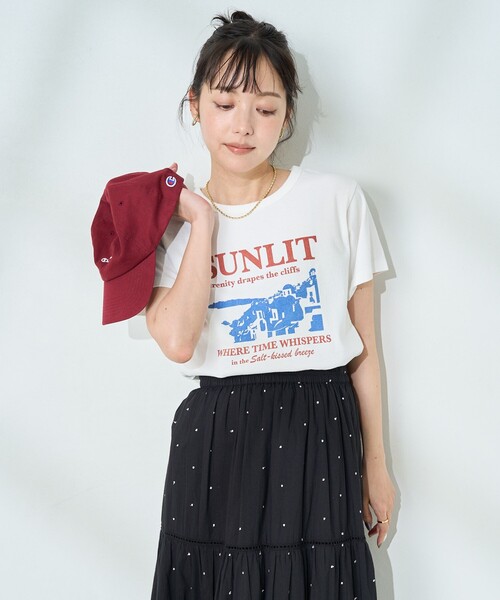 tシャツ バックネーム切替Tシャツ レディース SHEENA tシャツ バックプリントルーズロンT レディース