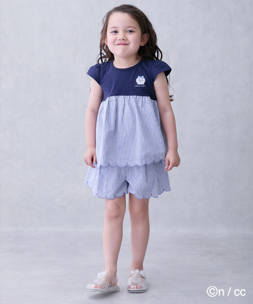 パンツ 「ちいかわ」刺しゅうキュロット キッズ 子供服 女の子 | petit main | 02