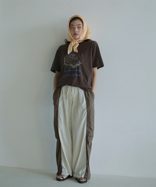 anuke パンツ Bicolor Parachute Pants レディース : ZOZOTOWN