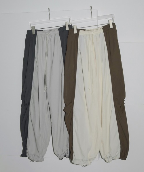 Bicolor Parachute Pants anuke 36 ブラウン　新品 anuke パンツ Bicolor Parachute Pants レディース : ZOZOTOWN