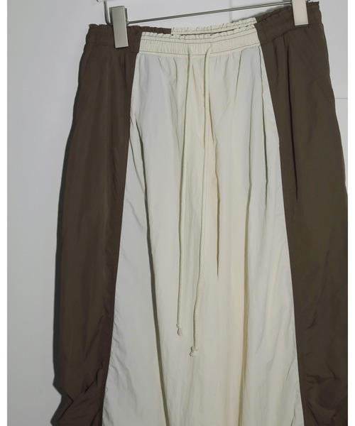 anuke パンツ Bicolor Parachute Pants レディース : ZOZOTOWN