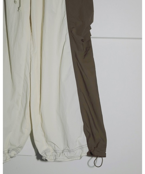 アンヌーク　パラシュートパンツ anuke パンツ Bicolor Parachute Pants レディース : ZOZOTOWN
