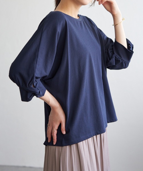 ikka（イッカ） tシャツ 「接触冷感」冷感ツイストドルマンプル